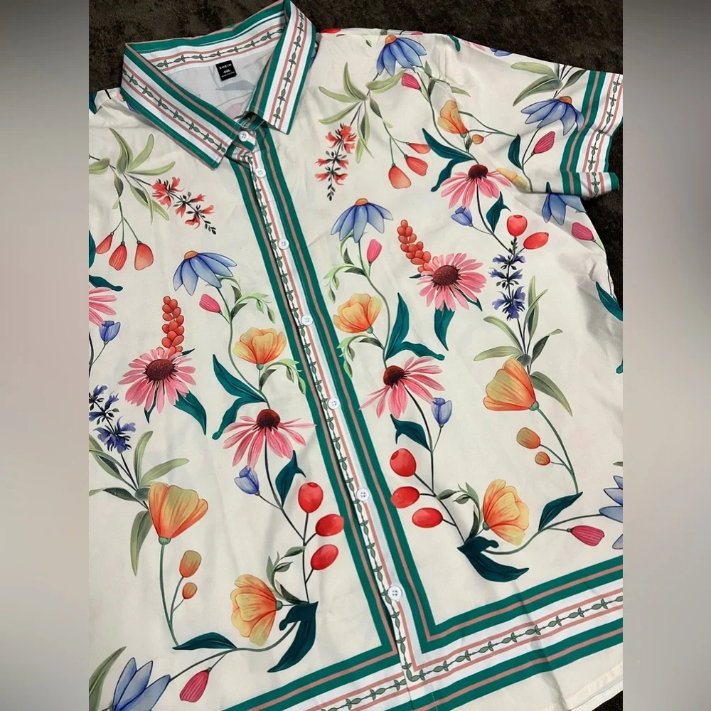 SHEIN floral men’s shirt - Picture 3 of 4